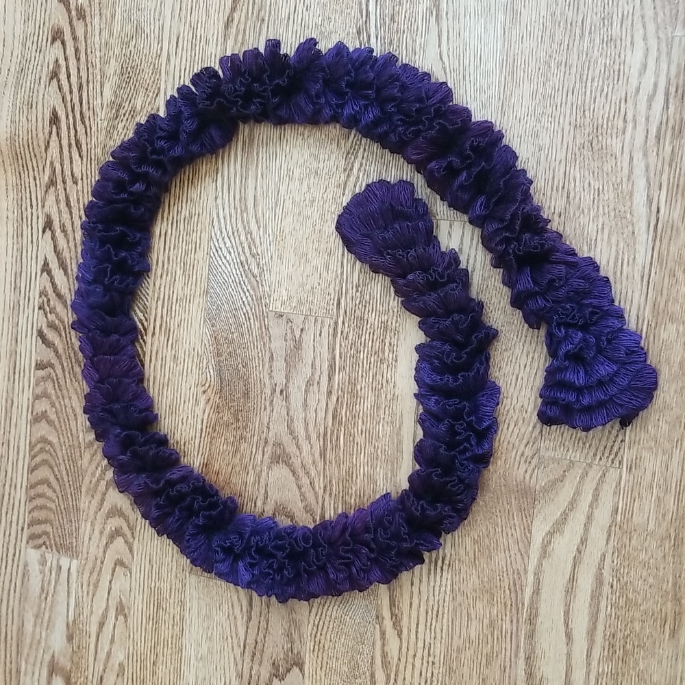 (OS) Ruffle Scarf Accents Closet Staple Accessories Occasion Business Casual